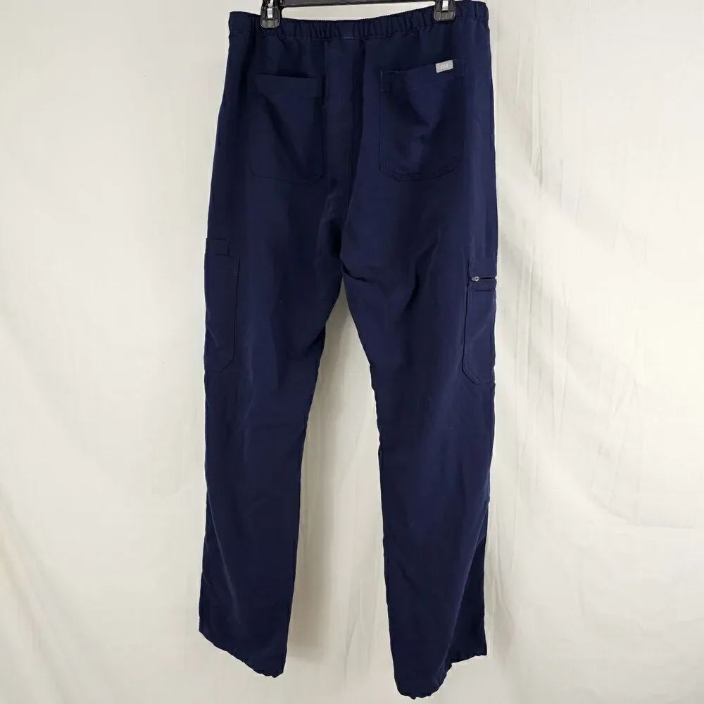 Figs Cairo Cargo Scrub Pants Men's Large Navy Blue Technical Collection Medical